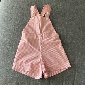 VTG red striped baby romper/jon jon